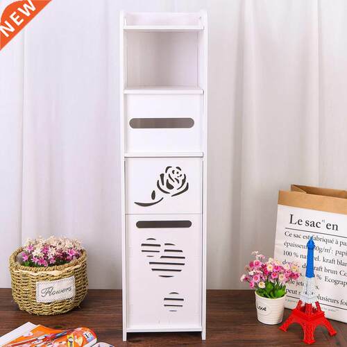 Bathroom Toilet Storage Cabinet Waterproof Organizer Vanity