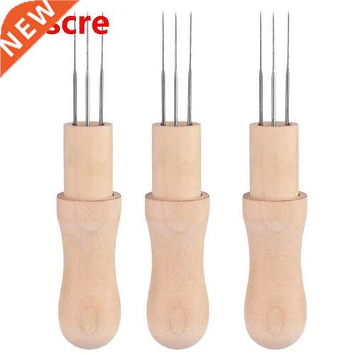 Feltng Needles Wth Sold Wood Handle Feltng Three Needle