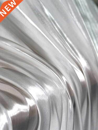 Liquid Water Light Fabric Fairy Crystal Silk Satin Black