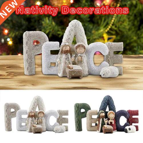 PEACE Nativity Pool Tower House Fence Figurine Micro