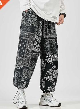 2021 Men's Hem Pants New Fashion Jogger Sweatpants Korean