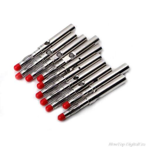 10 Sets 4mm Male Sheath Stackable Banana Plug Wire Solder Co