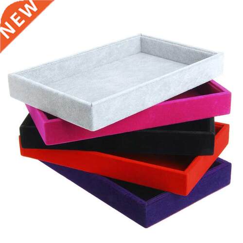 5Colors Stackable Jewelry Trays Inserts Velvet Catch All Jew