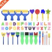 Set For School Paint Home Students Brush Pen 47pcs Children