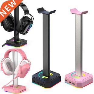 RGB Headphone Stand Holder Rack Gamer Headset Stand