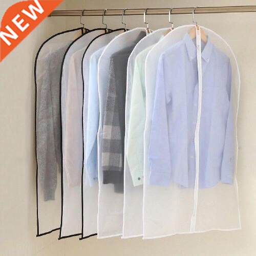 3Pcs Clear Garment Clothes Dust Cover Wardrobe Coat Suit