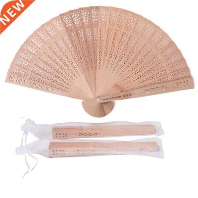 50pcs Personalized Customized Wooden Fan Wedding Favors Gift