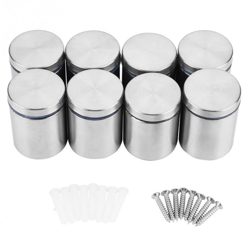 8Pcs M3850mm Advertise Fixing Pin Glass Standoff Mounting Bo