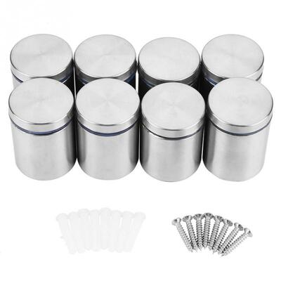 8Pcs M3850mm Advertise Fixing Pin Glass Standoff Mounting Bo