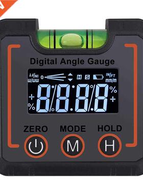Digital Angle Finder netic Level Bubble Vial 490 Degree An