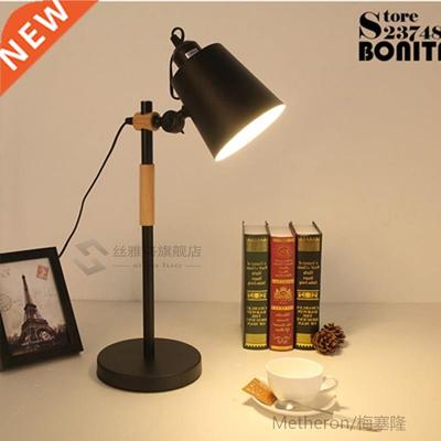 Nordic bedside table lamps for bedroom LED eye protect stude