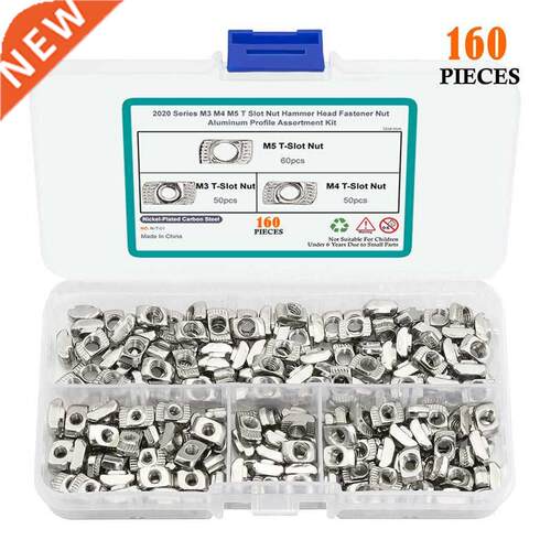 160PCS 2020 Series M M4 M5 T Slot Nut Set Hammer Head Nut F