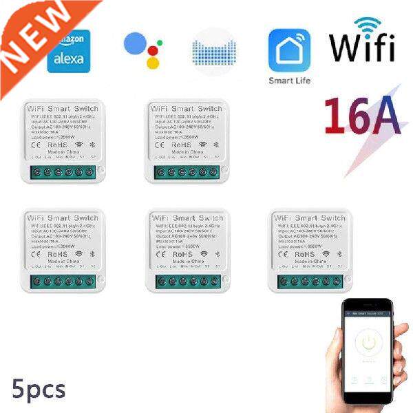 EWeLink WiFi 16A Mini 2-Way Smart Control Switch Works With图片