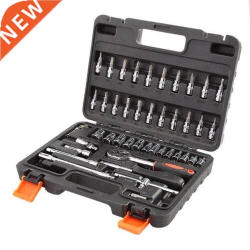 46pcs Ratchet Wrench Set Kit Sleeve for Car Motorcycle Bicyc