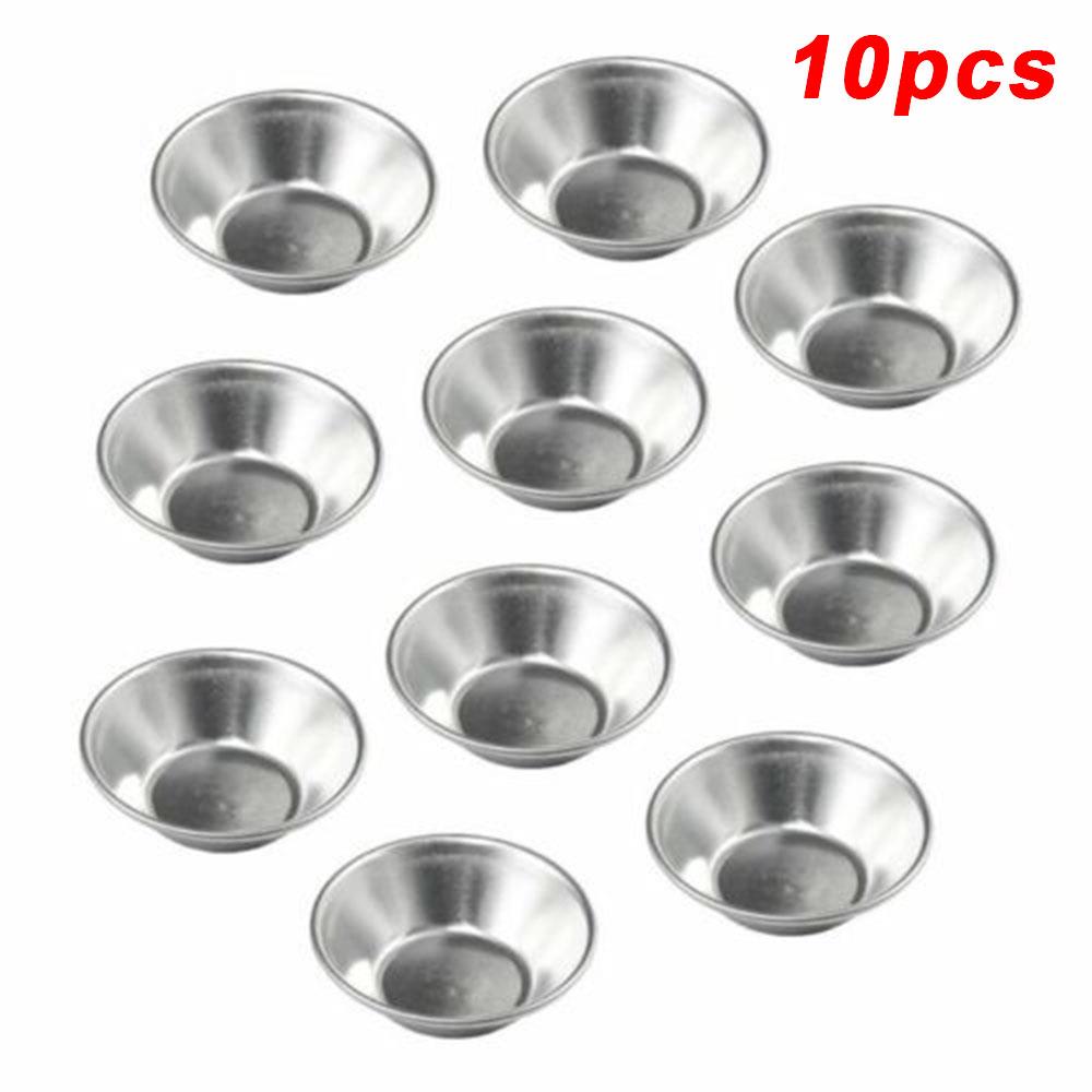 10pc Egg Tart Mold Aluminium Cupcake Baking Tool Nonstick Ca