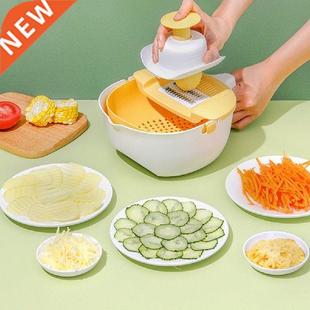 Multifunctional Vegetable Cutter with Drain Basket Manual