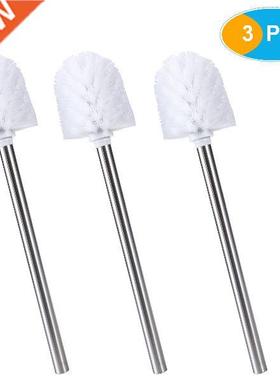 BESTOMZ 3pcs Stainless Steel WC Bathroom Cleaning Toilet