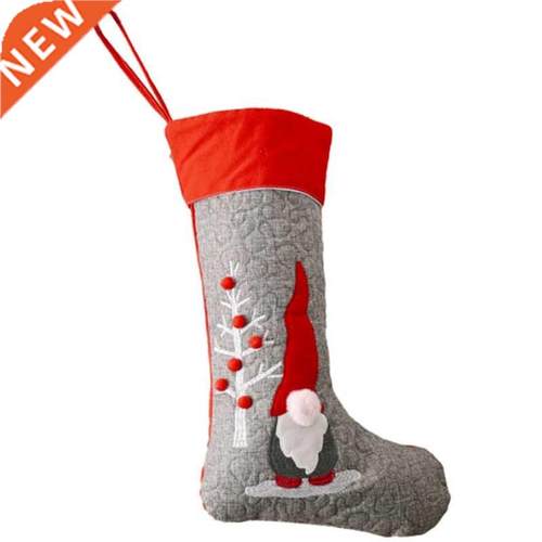 Faceless Doll Christmas Stocking Creative Gray 适用于est Man