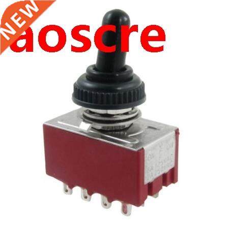 1pcs AC 250V 2A 125V 6A on/off/on 4PDT Toggle Switch with Wa
