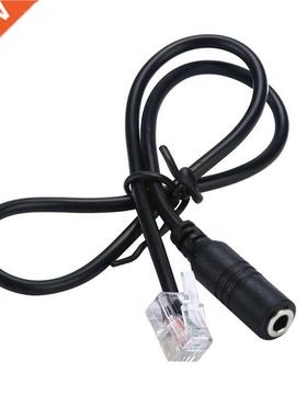 1PC Phone Adapter rj9 to 3.5 female Adapter Convertor Cable