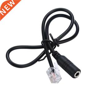 1PC Phone Adapter rj9 to 3.5 female Adapter Convertor Cable