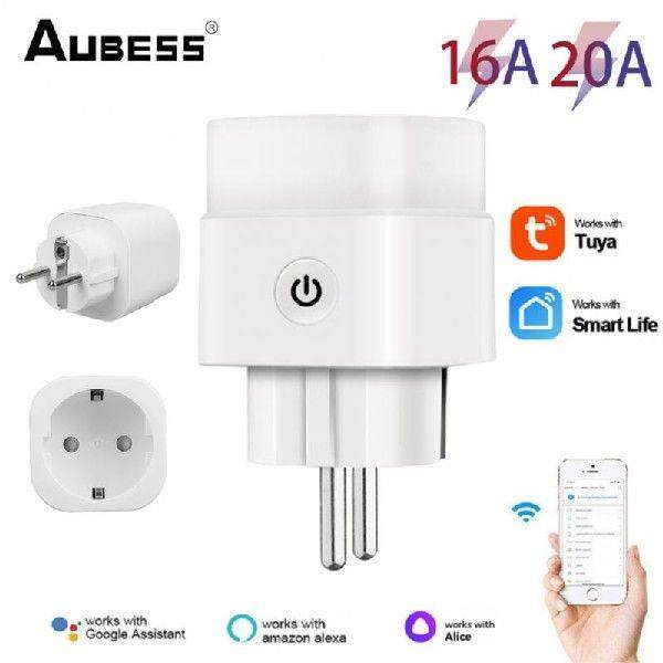 EU Smart Plug Wireless Remote Control Timer Socket 16A 220V