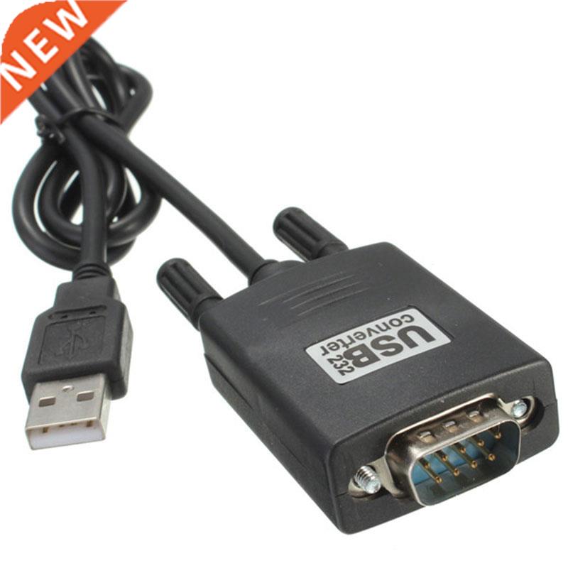 Black RS232 RS-232 Serial to USB 2.0 PL2303 Cable Adapter Co