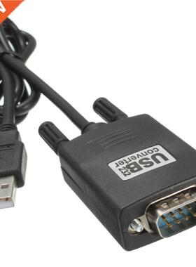 Black RS232 RS-232 Serial to USB 2.0 PL2303 Cable Adapter Co