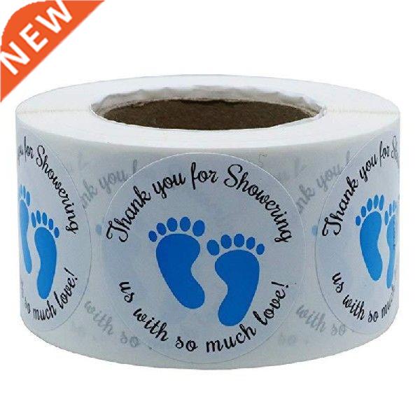 2.5cm Mini Feet Baby Shower Stickers Gender Reveal Party