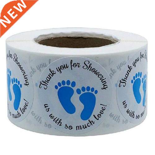 2.5cm Mini Feet Baby Shower Stickers Gender Reveal Party