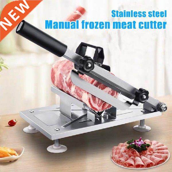 Stainless Steel Manual Frozens Meats Slicer Mutton Ham Beef