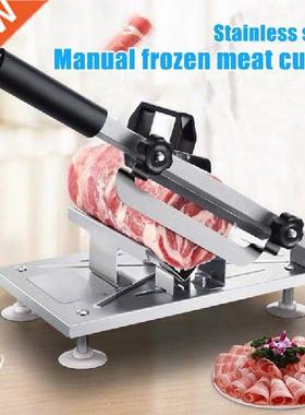 Stainless Steel Manual Frozens Meats Slicer Mutton Ham Beef