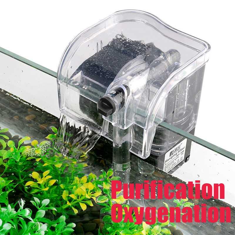 Waterfall Hang on External Oxygen Pump Water Filter Pure Wat