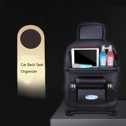 New Car Seat Back Bag Folding Table Organizer Pad Drink Chai