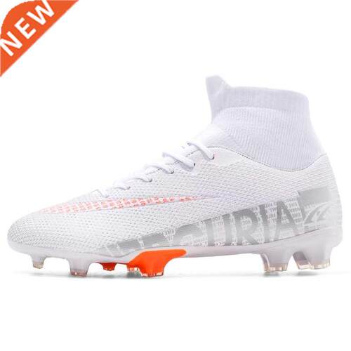 Zapatos de fútbol TF/FG para hombre, botas de fútbol altas