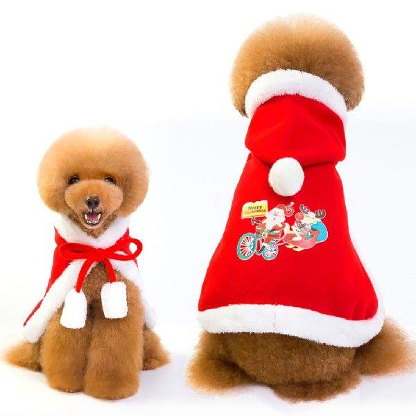 2018 New Dog Coats Pet Lucky Red Pet Dog Cat Clothes