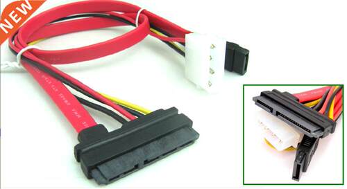 SATA 7pin Data Cable Molex Sata Power adapter 45CM