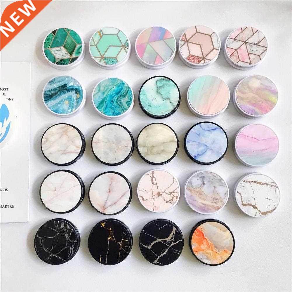 glossy popular marble expanding phone stand grip finger rrin