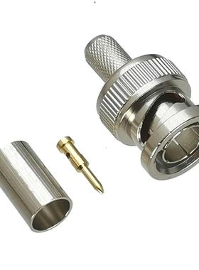 10Pcs Connector BNC Male plug Crimp For RG8X RG-8X LMR240 Ca