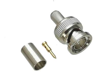 10Pcs Connector BNC Male plug Crimp For RG8X RG-8X LMR240 Ca