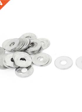 Wsher 6mm x 18mm x 1mm 30 Pcs Silver Tone