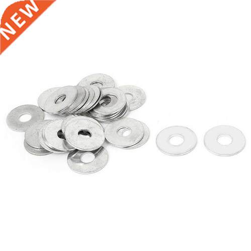 Wsher 6mm x 18mm x 1mm 30 Pcs Silver Tone