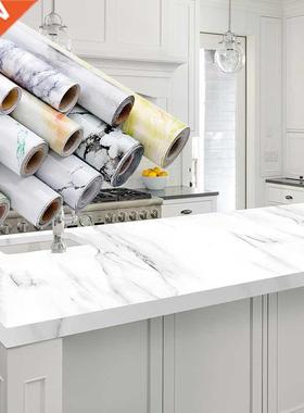 Kitchen Wall Stickers Waterproof Heatproof Marble Self Adhes