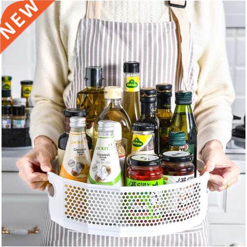 1pcs 360 Rotation Cabinet Organizer Storage Tray Spice Drink