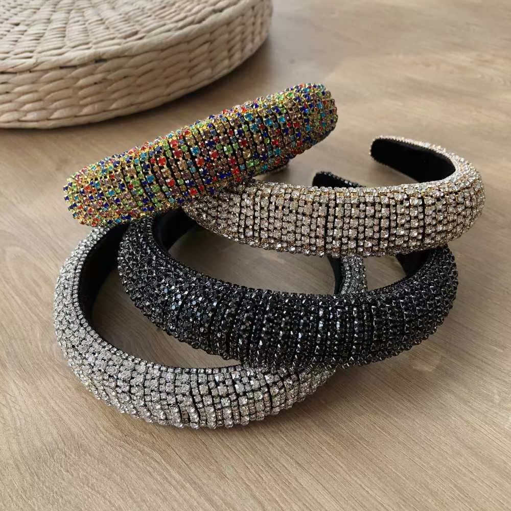 2022 Colorful Cryal Headband For Women Handmade Rhineone