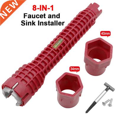 8 In 1 Basin Flume Wrench Faucet Sink Inaller Plumbing