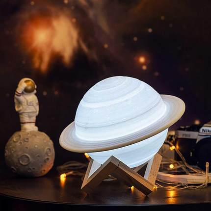 Coquimbo 3D Printing Saturn Lamp Home Decoration Bedroom LED