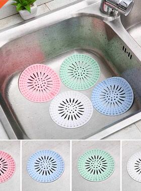7Pcs Silicone Kitchen Anti Clog Floor Drain Filter Sink Str