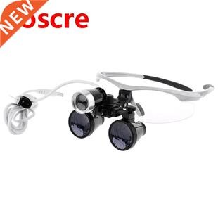 2.5X/3.5X 420mm Dental Loupe Magnifier Operation w Head Ligh