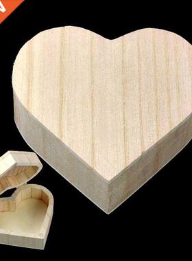 Storage Box Heart Shape Wood Box Jewelry Box Wedding Gift Ma